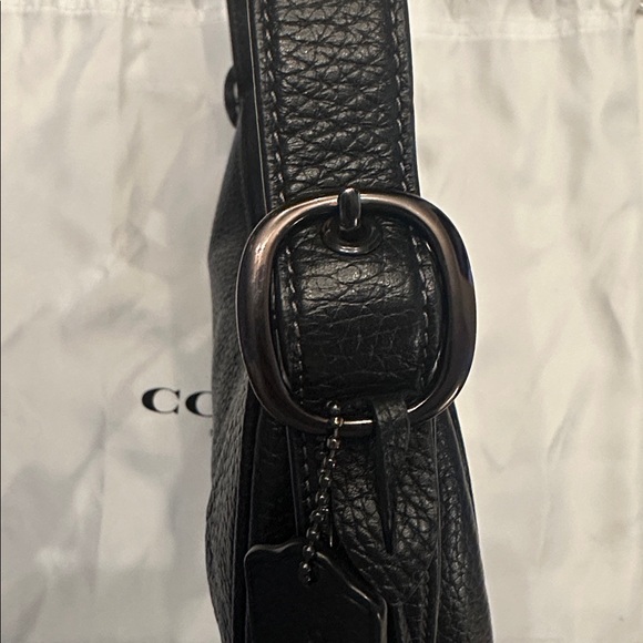 Coach Luna Shoulder Bag in Black & Pewter - Picture 9 of 16